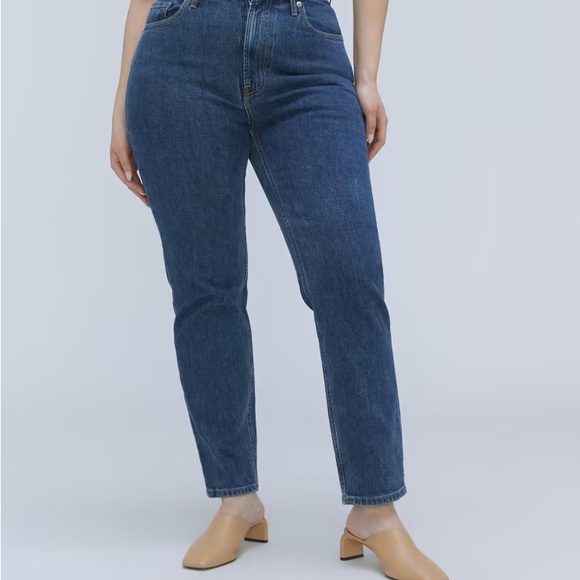 NWT Everlane Original Curvy Cheeky Jean/Cheeky Hourglass Jean in Washed Midnight - Picture 5 of 7